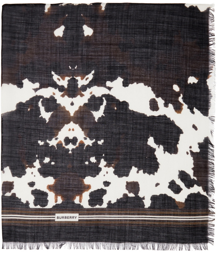 Photo: Burberry Brown Camouflage Print Scarf