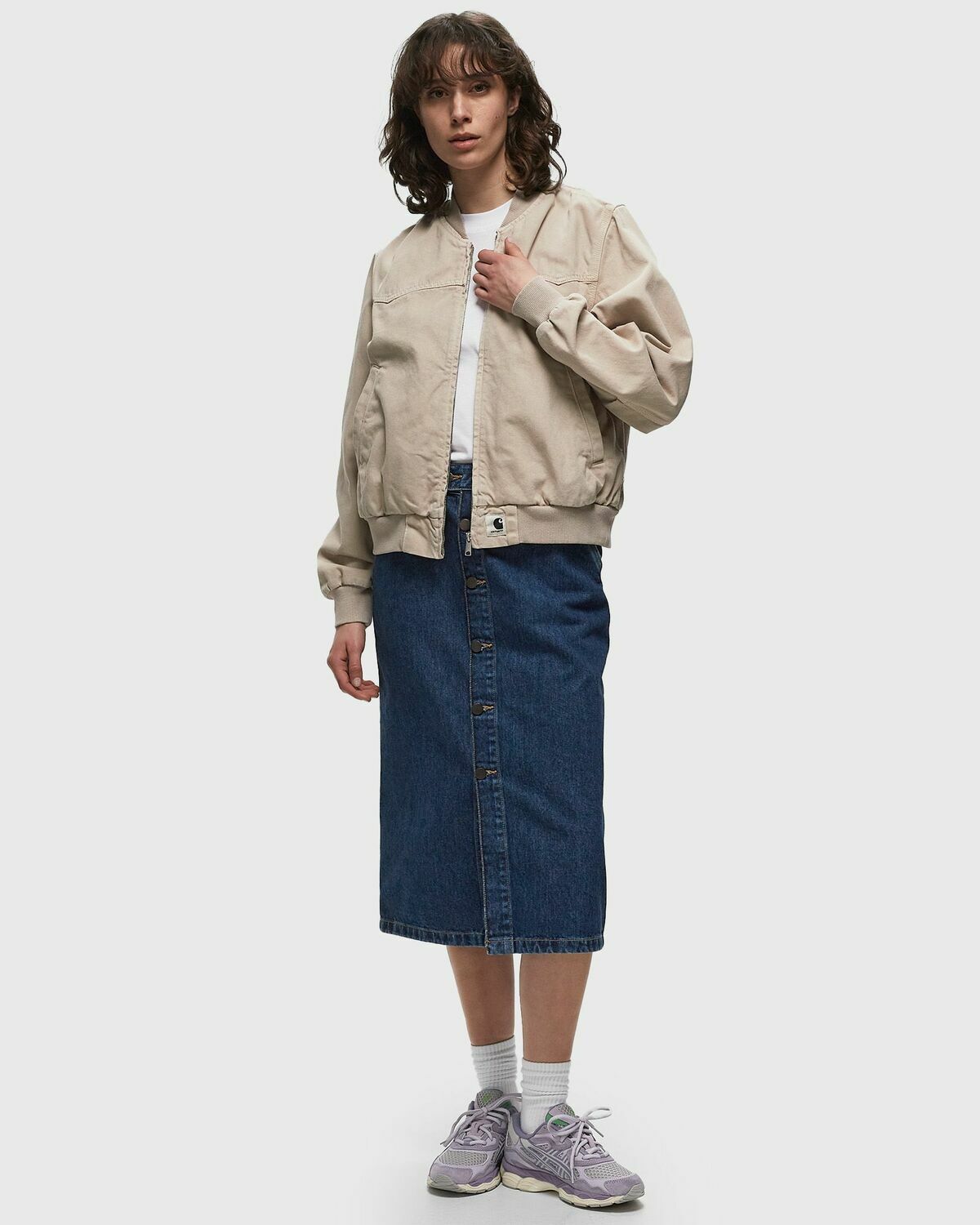 Carhartt Wip Og Santa Fe Bomber Beige Bomber Jackets Carhartt WIP