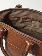 SERAPIAN - Canvas and Full-Grain Leather Holdall