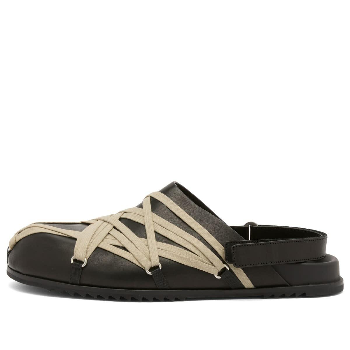 Rick Owens Men's Megalace Mule in Black Rick Owens