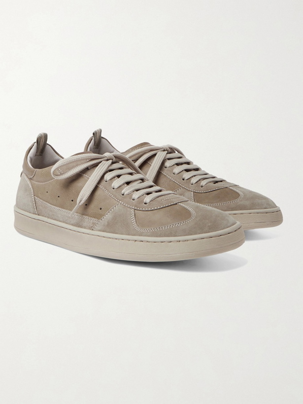 Photo: OFFICINE CREATIVE - Kadette Suede and Leather Sneakers - Neutrals