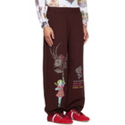 Chopova Lowena Brown Feelings Hope Sweatpants