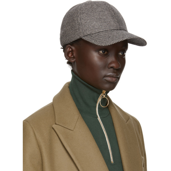 Harmony Black and White Houndstooth Arnaud Cap
