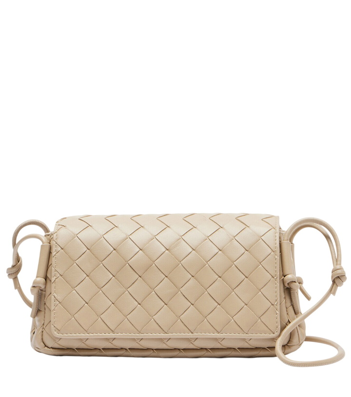 Photo: Bottega Veneta Notturno Intrecciato leather crossbody bag