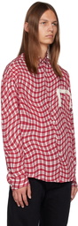 Jacquemus Red & White Le Chouchou 'La Chemise Simon' Shirt