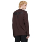 Y-3 Burgundy Graphic CH2 Long Sleeve T-Shirt