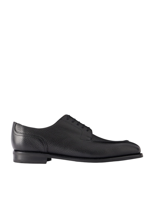 Photo: MORJAS - The Split Toe Full-Grain Leather Derby Shoes - Black