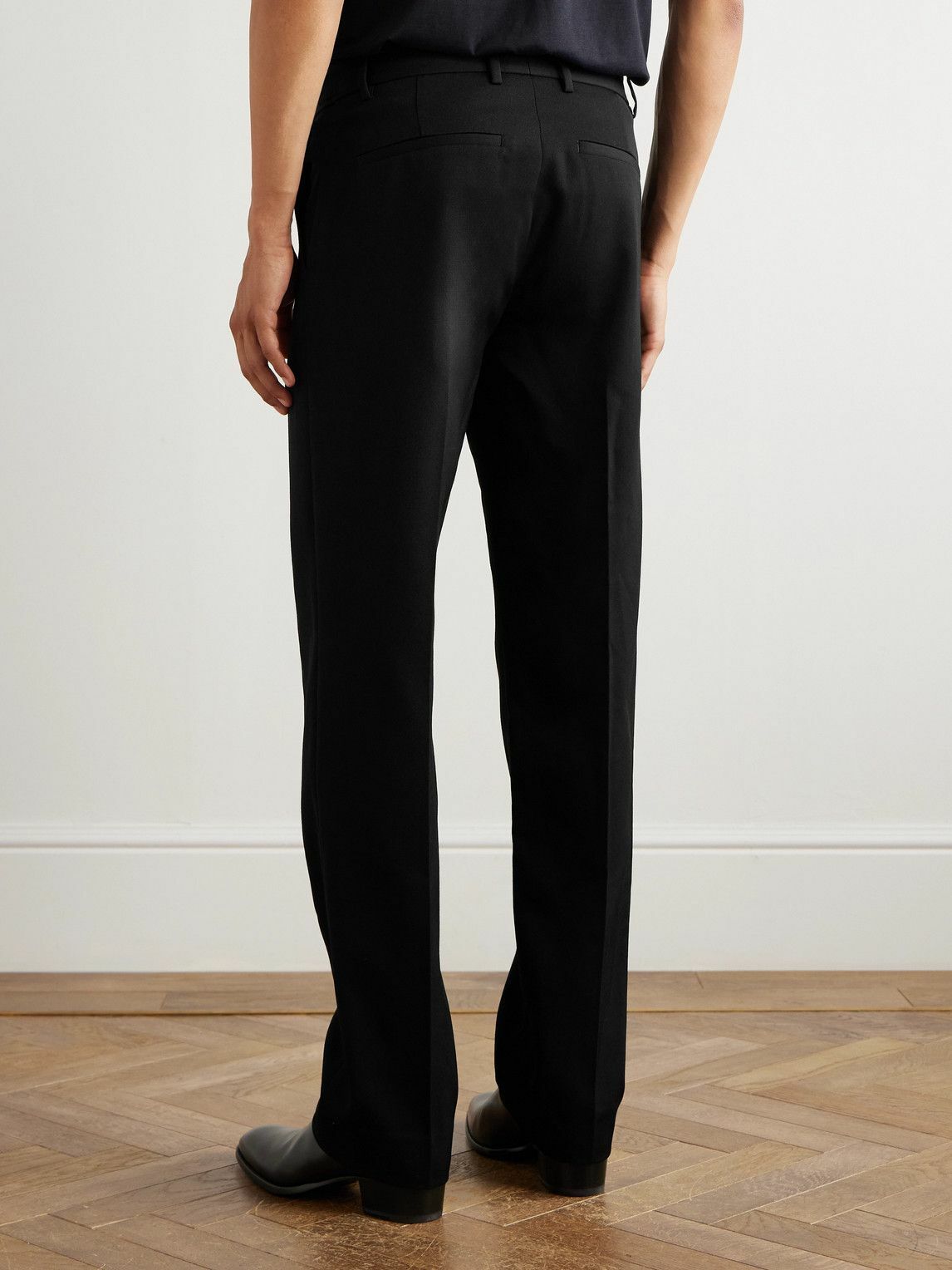 Nili Lotan - Fritz Straight-Leg Wool-Twill Trousers - Black