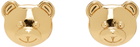 Moschino Gold Teddy Bear Small Earrings