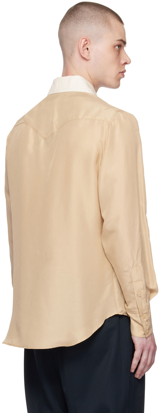 Maiden Name Beige Kaitlin Shirt