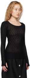 MINJUKIM Black Puff Long Sleeve T-Shirt
