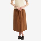 Studio Nicholson Women's Elasticated Waist Skirt in Almond