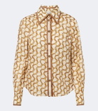 Zimmermann Printed ramie shirt