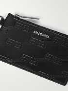 Balenciaga - Logo-Debossed Leather Zipped Cardholder with Lanyard