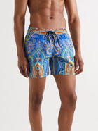 ETRO - Mid-Length Printed Swim Shorts - Blue