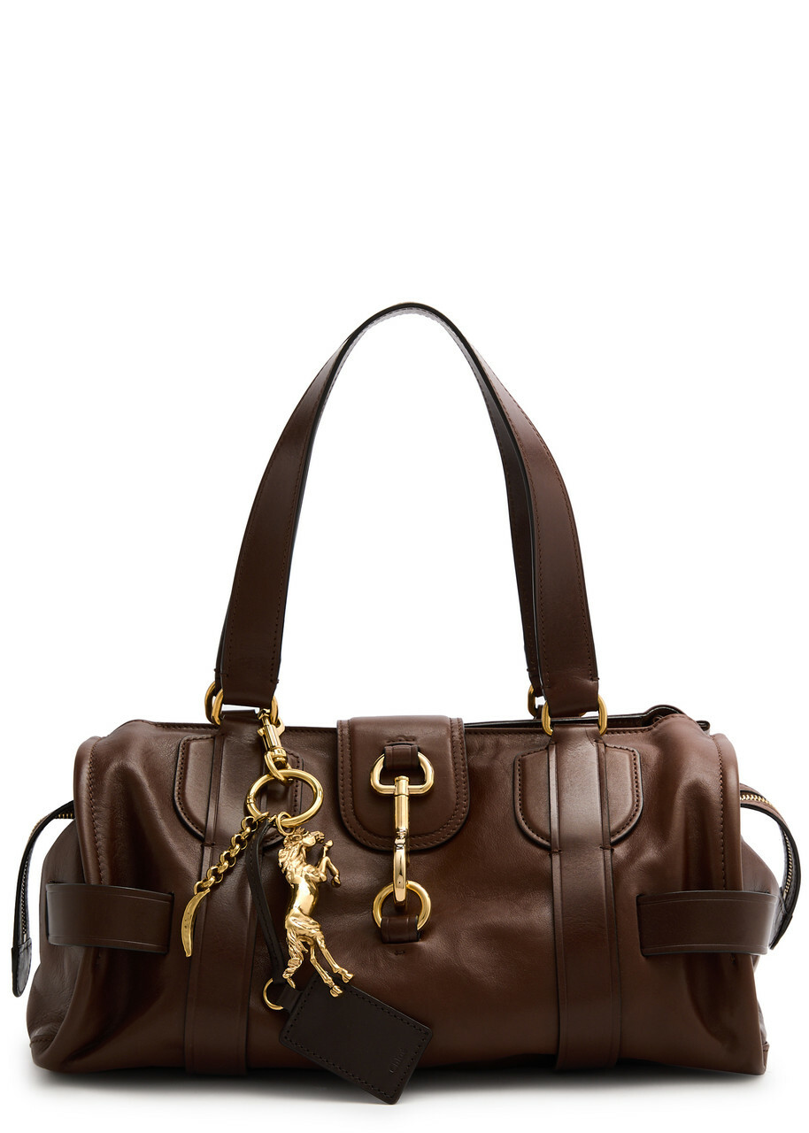 Chloe Kerala 25 ハンドバッグ 大人気 数量限定 ブラウン Chloé Kerala 25 Handbag in Soft Leather in Dark ebony | Chloé BA