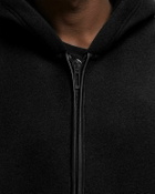 032c NEOPRENE ZIP UP HOODED JACKET Black Mens Coats/Parka