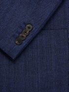 Mr P. - Herringbone Linen-Blend Suit Jacket - Blue