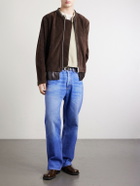 Our Legacy - Drift Leather-Trimmed Suede Jacket - Brown
