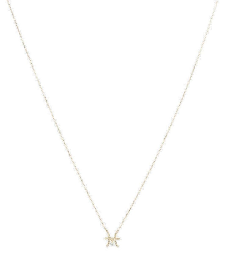 Photo: Persée Pisces 18kt gold necklace with diamonds