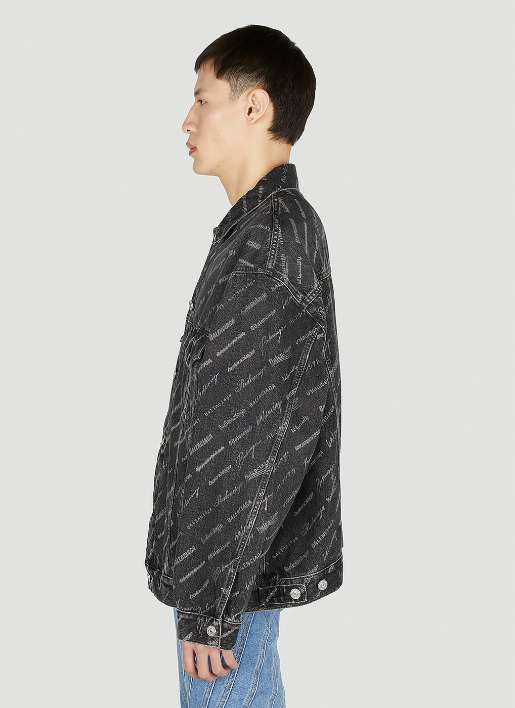 Blvck 'Monogram' Denim Jacket - L