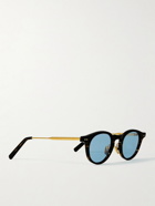 Native Sons - Sextant Round-Frame Tortoiseshell Acetate and Gold-Tone Sunglasses