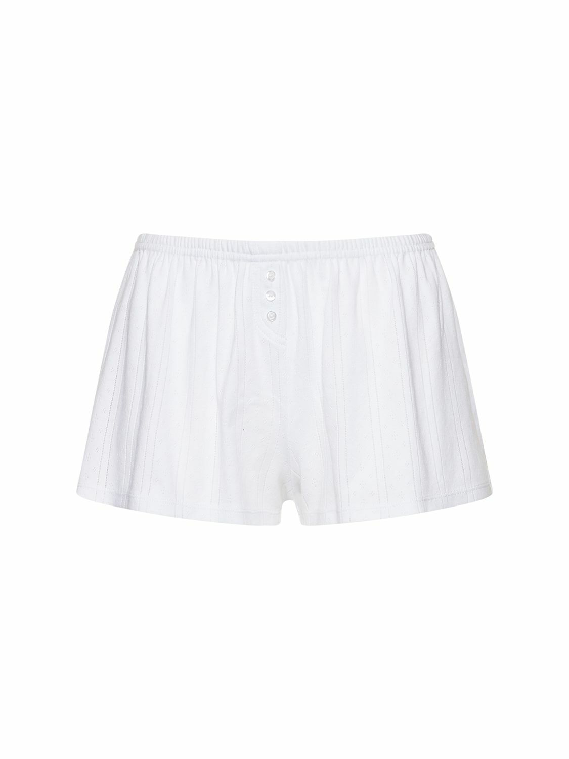 COU COU The Picot Pointelle Cotton Shorts