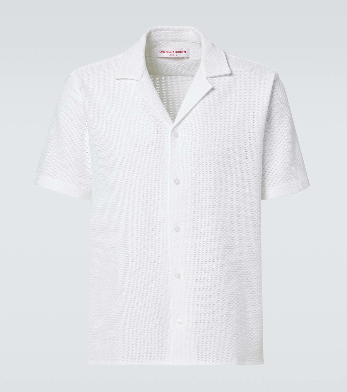 Orlebar Brown Maitan cotton bowling shirt