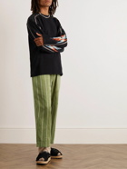 KAPITAL - Phillies Striped Linen and Cotton-Blend Drawstring Trousers - Green