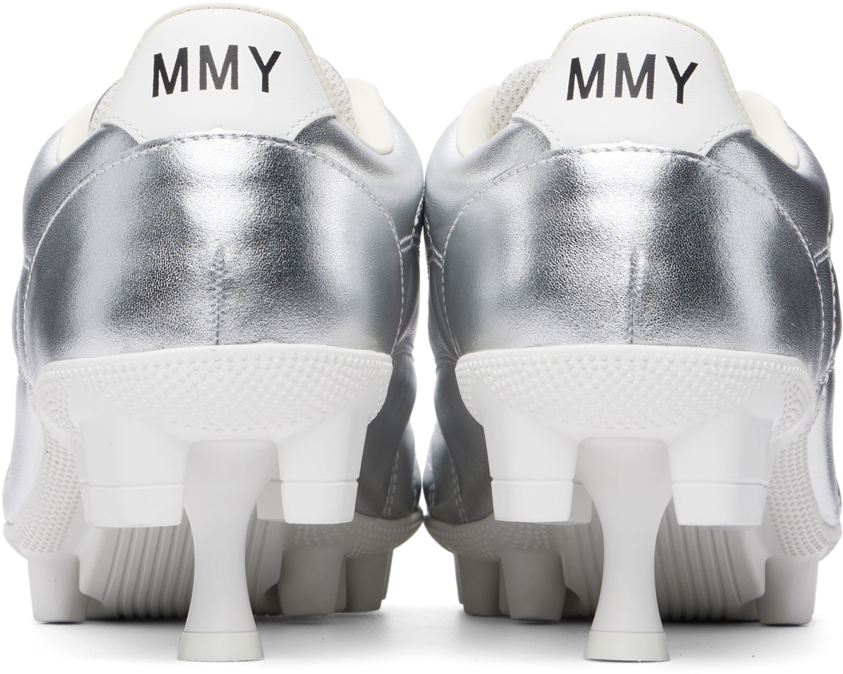 Maison MIHARA YASUHIRO Silver Spike Sole Sneaker Heels