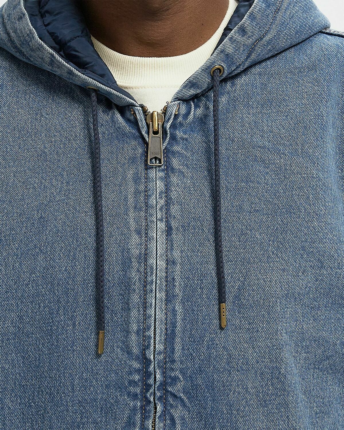 Levis POTRERO DENIM HOODY Blue Mens Denim Jacket