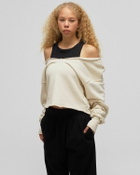 Les Tien Double V Roll Neck Beige Sweatshirts