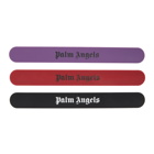 Palm Angels Multicolor Rubber Wrap Bracelet Set