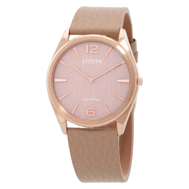 Photo: Citizen Suratto Eco-Drive Pink Dial Unisex Watch AR3123-00X