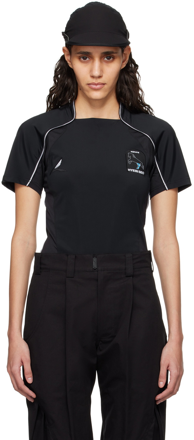 HYEIN SEO Black Football T-Shirt Hyein Seo