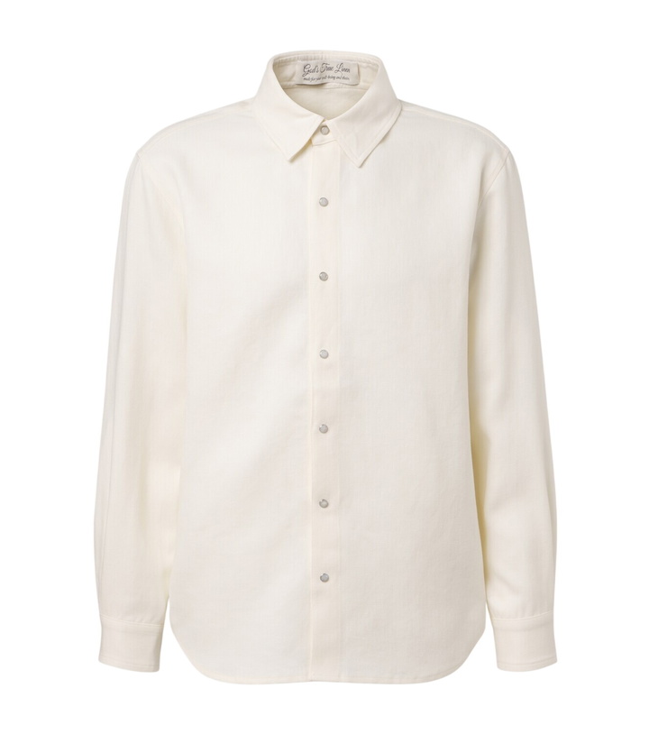 Photo: God's True Cashmere Linen shirt with moonstone