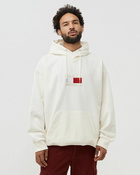 Tommy Jeans Flag Hoodie White - Mens - Hoodies