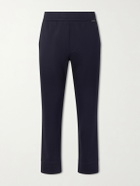Moncler - Tapered Stretch-Cotton Jersey Sweatpants - Blue