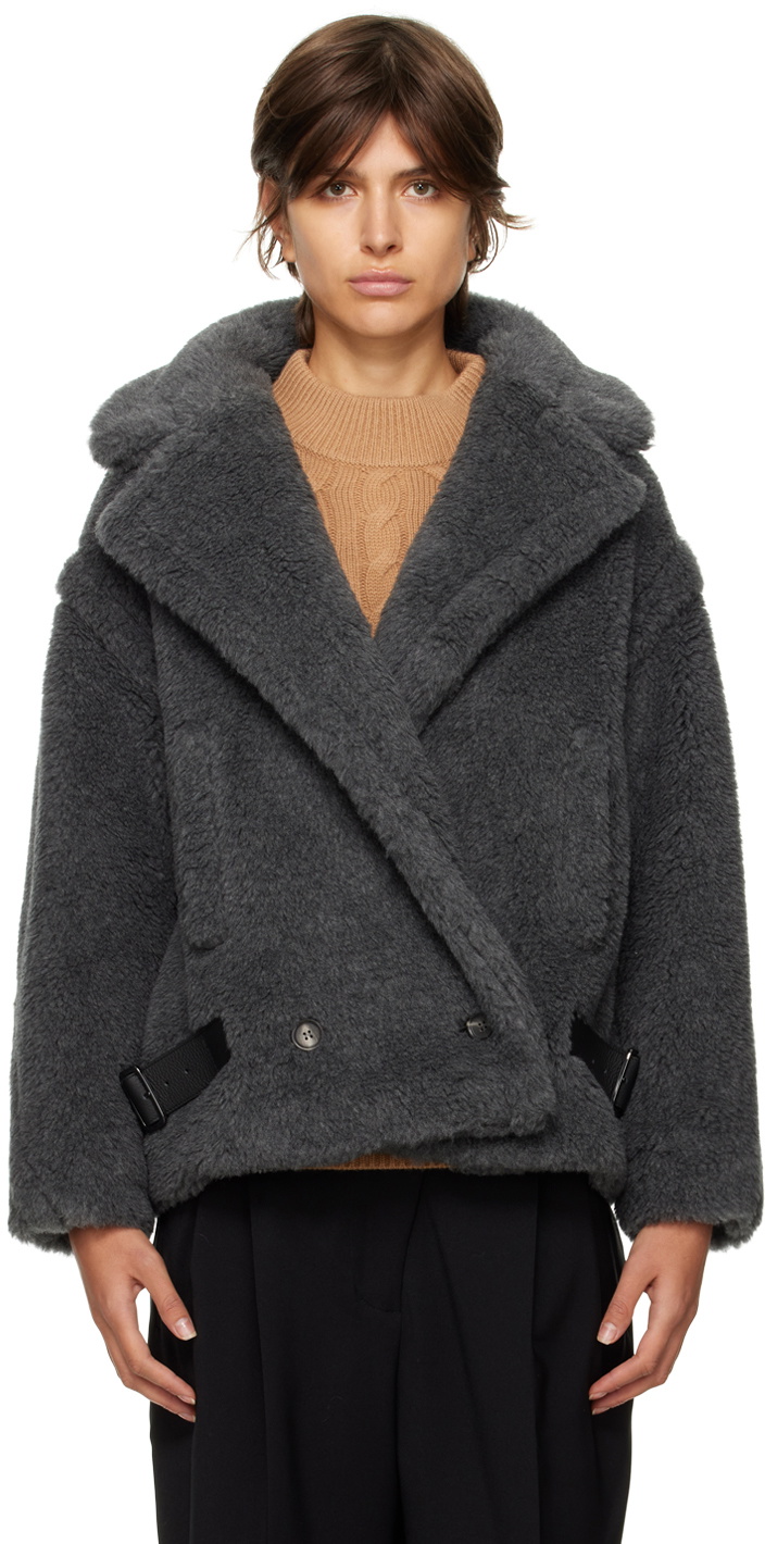 Coat MAX MARA Woman color Grey