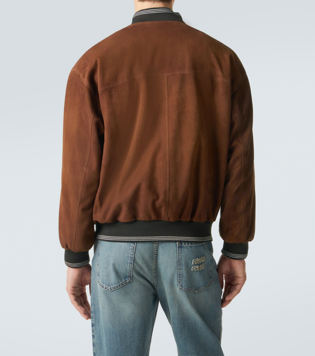 Miu Miu Suede bomber jacket