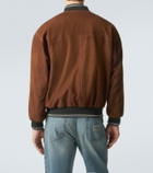 Miu Miu Suede bomber jacket