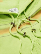 Collina Strada - Striped Cotton-Jersey Hoodie - Green