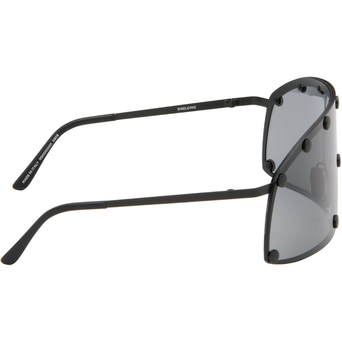 Rick Owens Black Tower Shielding Sunglasses