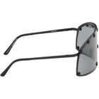 Rick Owens Black Tower Shielding Sunglasses