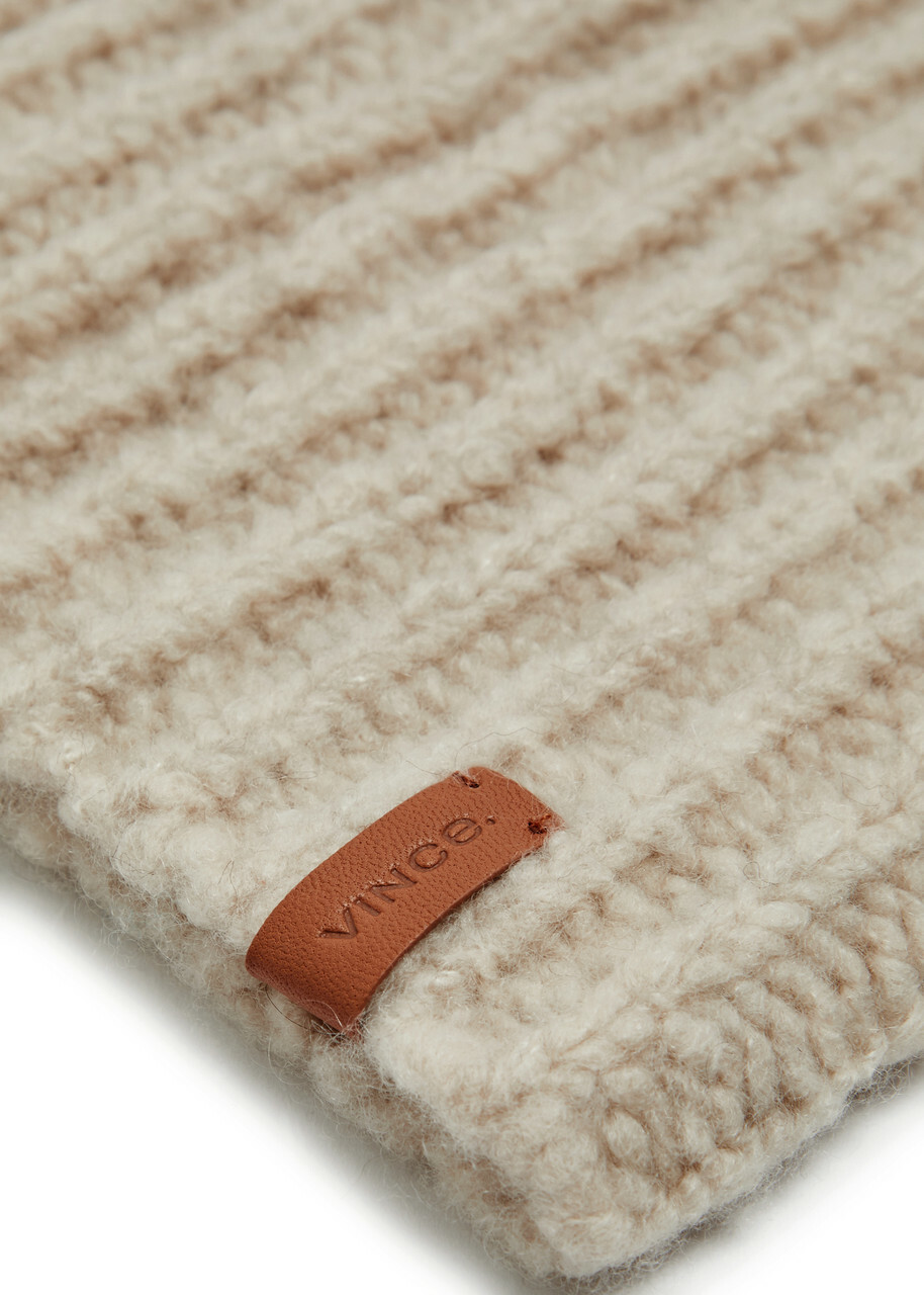 Vince Ribbed Cashmere and Silk-blend Beanie - Cream - One Size