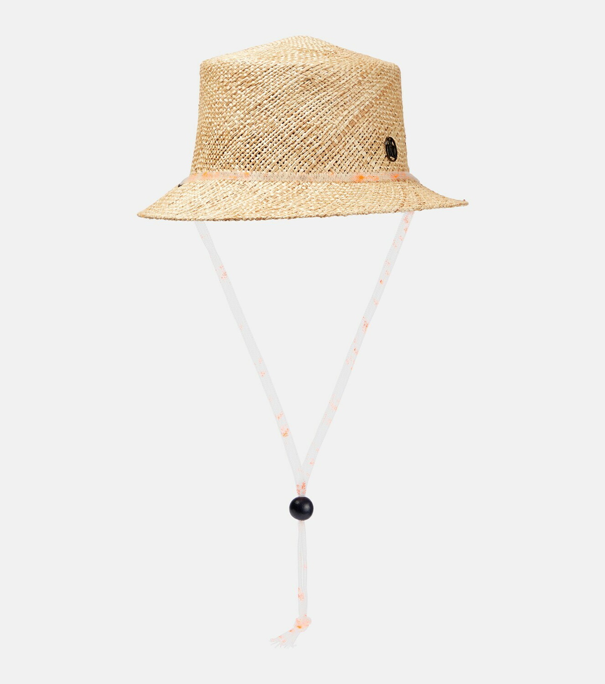 Maison Michel Medium Arsene Straw Hat Seashells Orange Boho Summer Vacation Chic Women main image 2