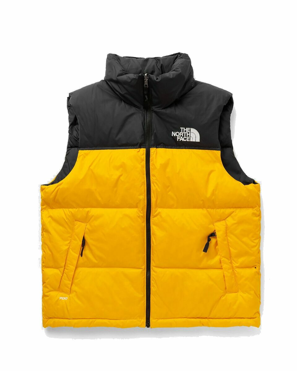 Photo: The North Face 1996 Retro Nuptse Vest Black/Yellow - Mens - Vests