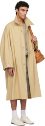 Hed Mayner Beige Belted Trench Coat