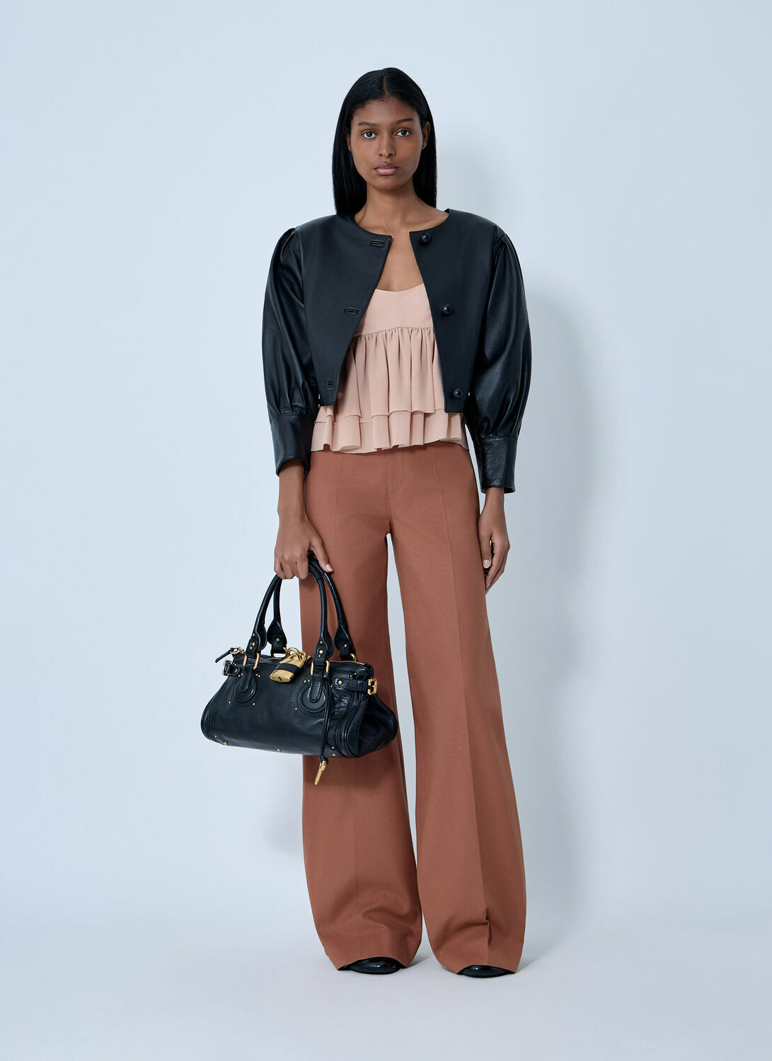 Chloé Cropped Collarless Jacket
