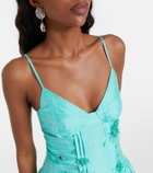 Shushu/Tong Embellished linen-blend minidress